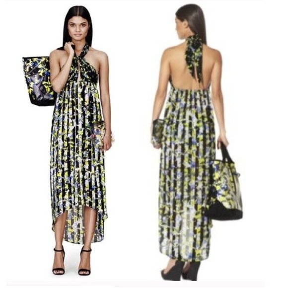 Peter Pilotto X Target Beach Swim Cover Up Size XS Halter Dress Sheer Chiffon - Picture 1 of 7